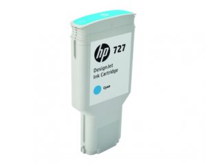 HP No. 727 (F9J76A) Cyan Ink Cartridge - 300ml