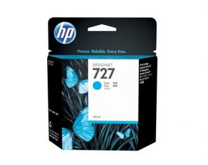 HP No. 727 (B3P13A) Cyan Ink Cartridge - 40ml