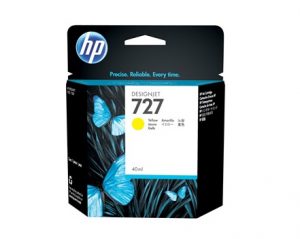 HP No. 727 (B3P15A) Yellow Ink Cartridge - 40ml