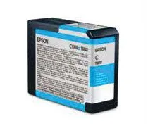 Epson T5802 UltraChrome Cyan Ink Cartridge (80ml) - Stylus Pro 3800 & 3880