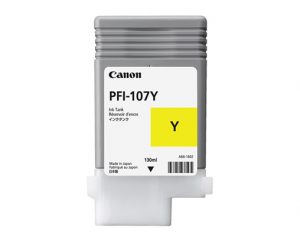 Canon PFI-107Y Yellow Ink Tank - 130ml - 6708B001AA