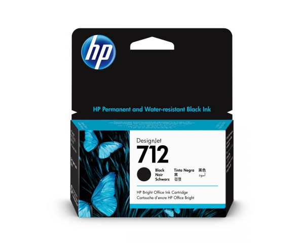 HP 712 38ml Black DesignJet Ink Cartridge