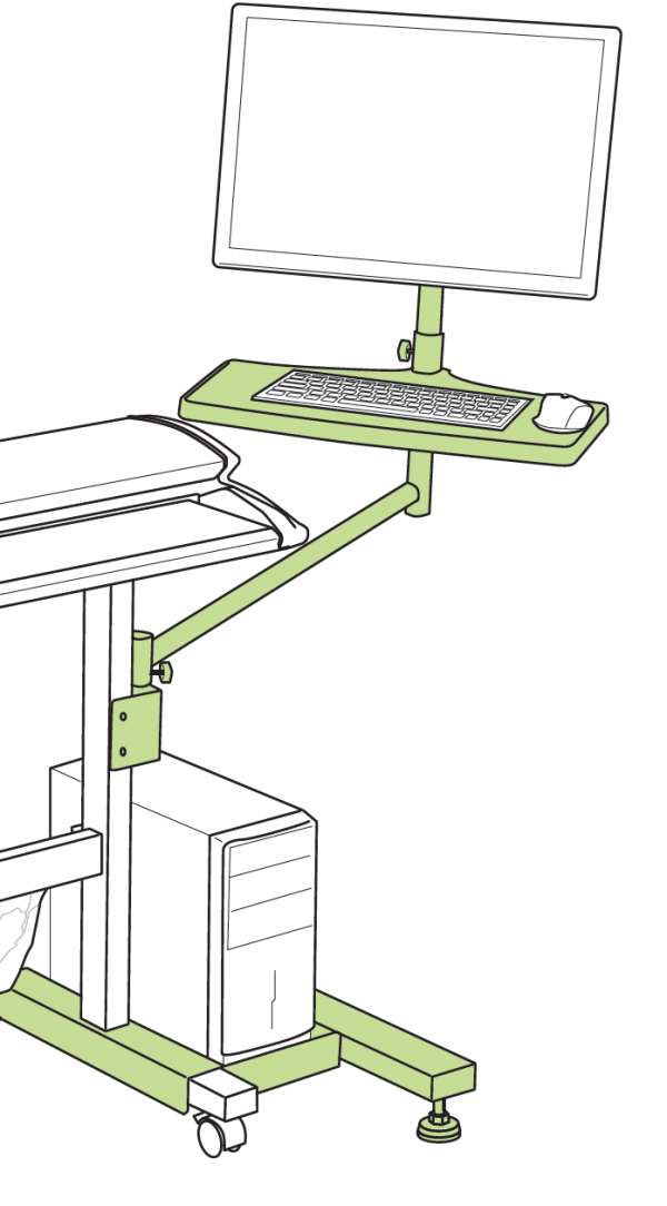 Floor Stand PC Mount